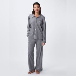 100% Cotton Button Down Jersey PJ Set